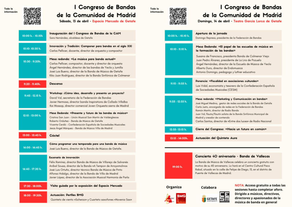 programa congreso bandas madrid